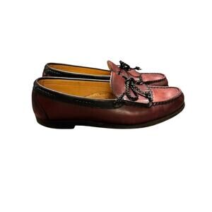 Allen Edmonds “Woodstock” Men Size 11 D Brown Black Note Heel Wear in Photos